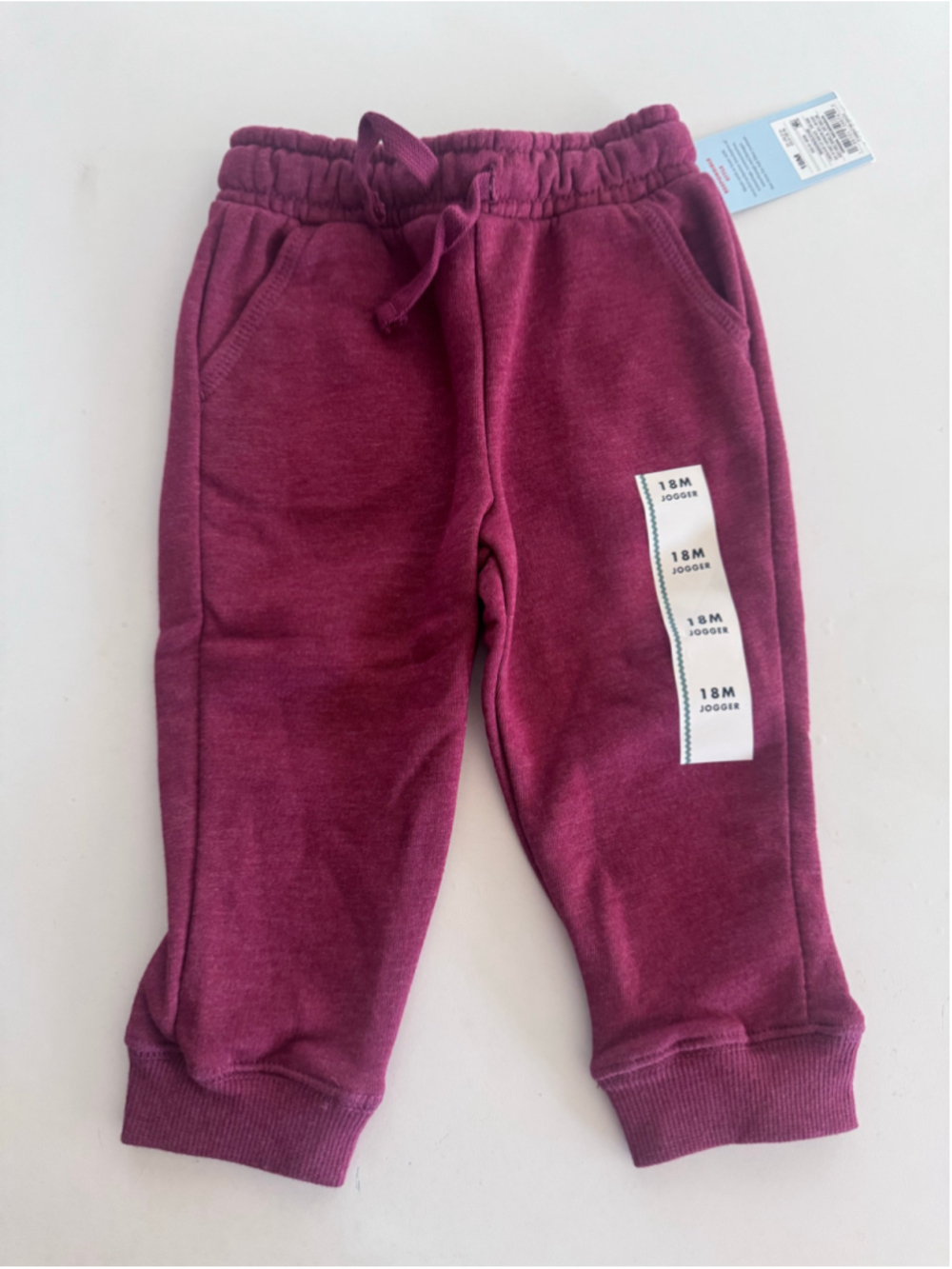 Cat & Jack Jogger Sweatpants Maroon 18 Months